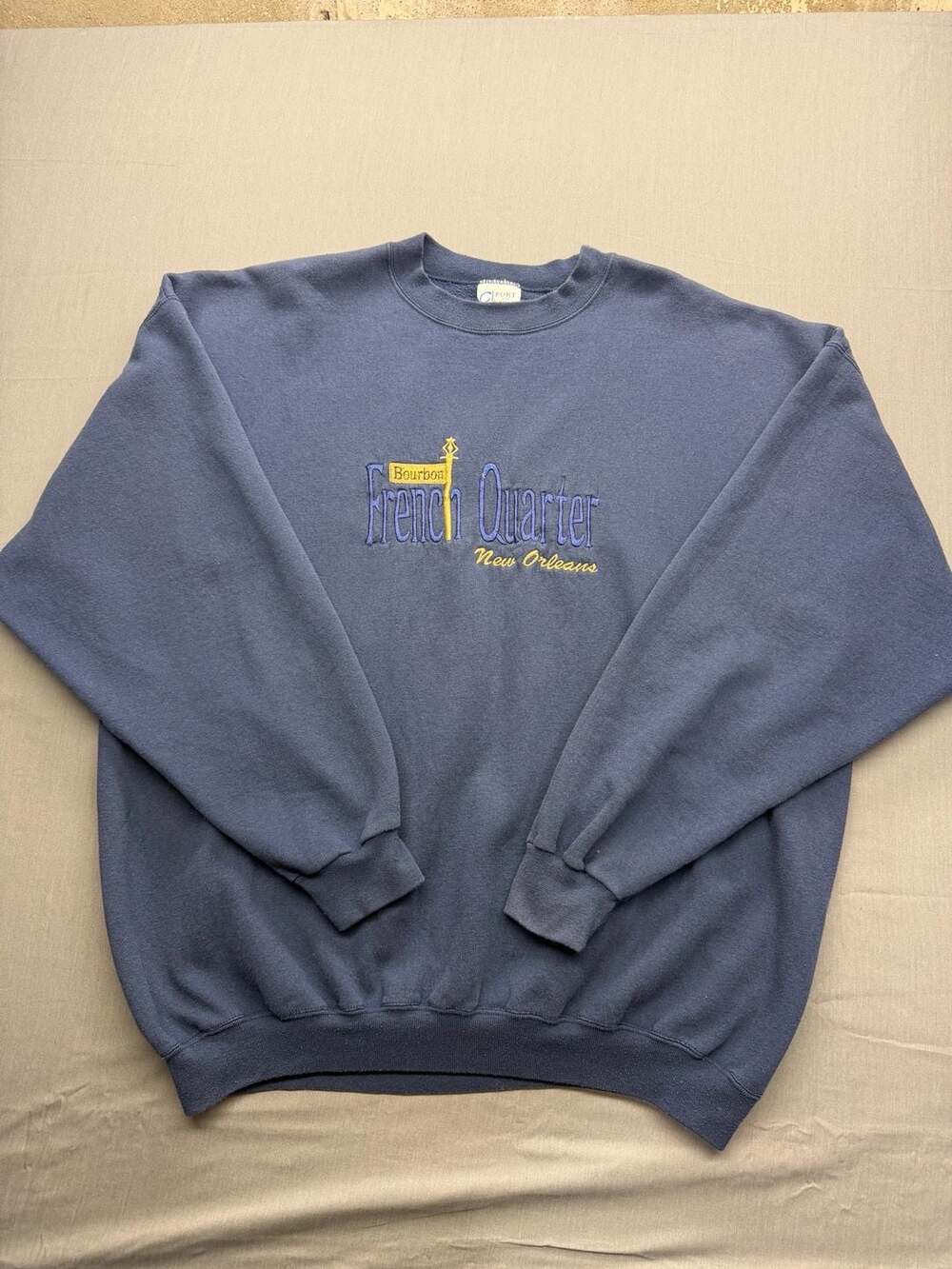 Port and Company French Quarter New Orleans Sweatshirt Size 2XL Navy Blue